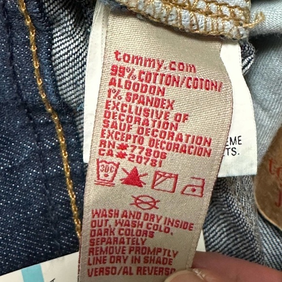 Tommy Jeans Stretch Pants by Tommy Hilfiger Size 5 Flare New with Tag - Picture 12 of 13